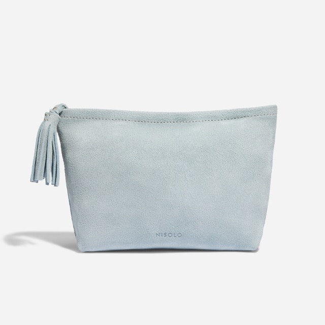 Petra Pouch Dusty Blue Suede
