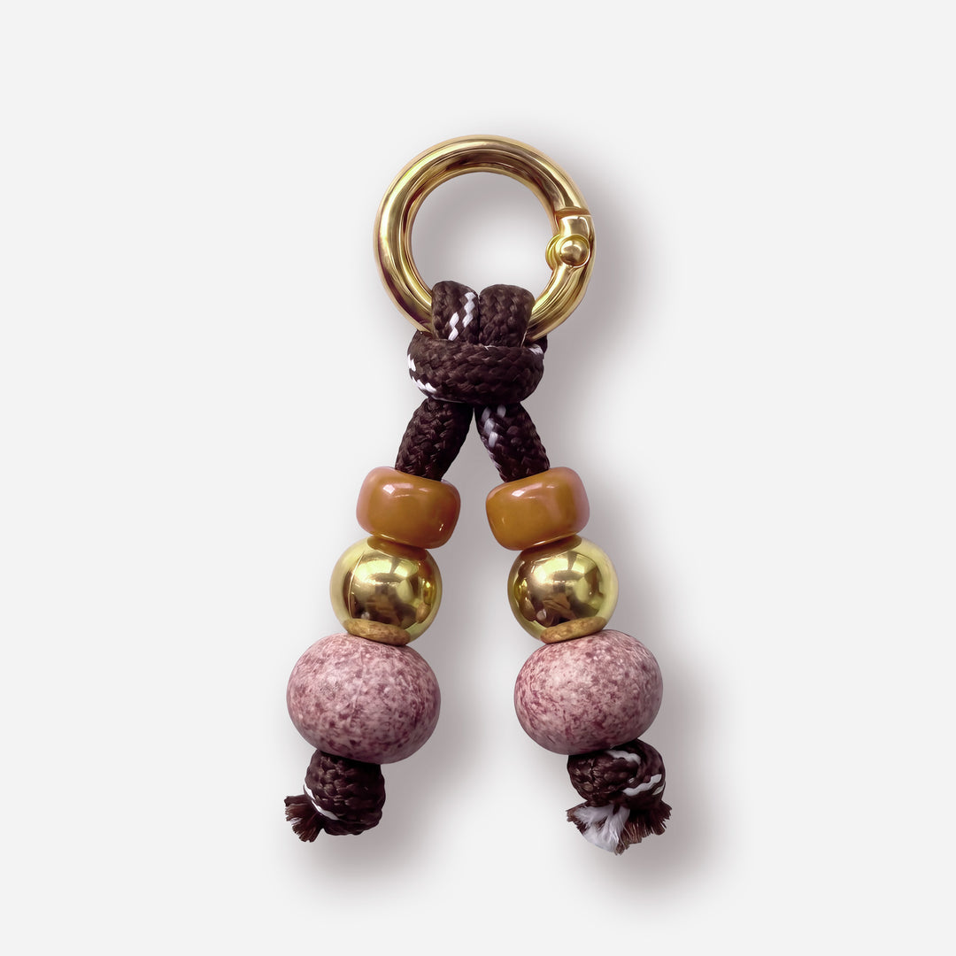 Shoe Charm Terracotta/Gold