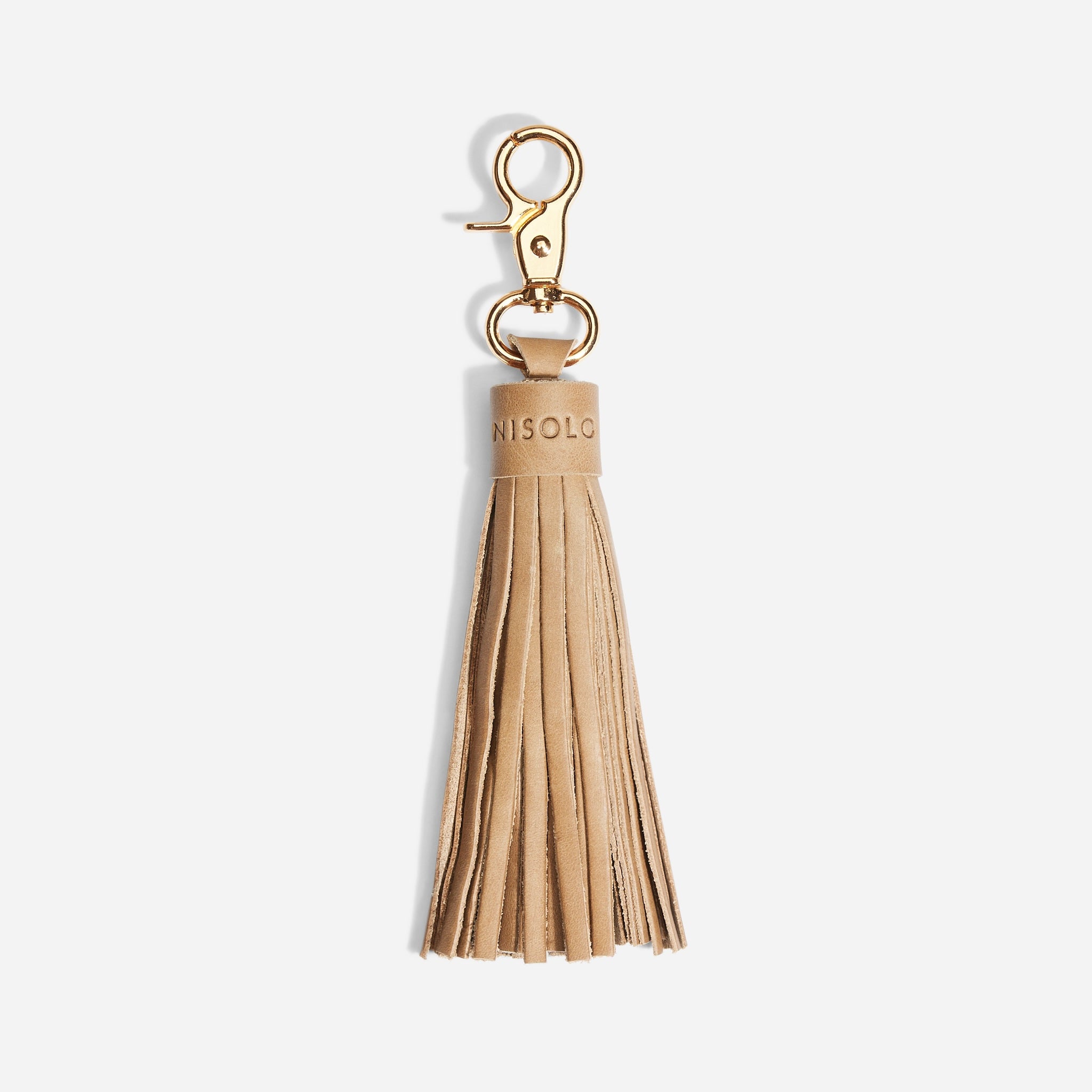 Tassel Bag Charm Almond