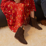 Amaya Bootie Linen Suede
