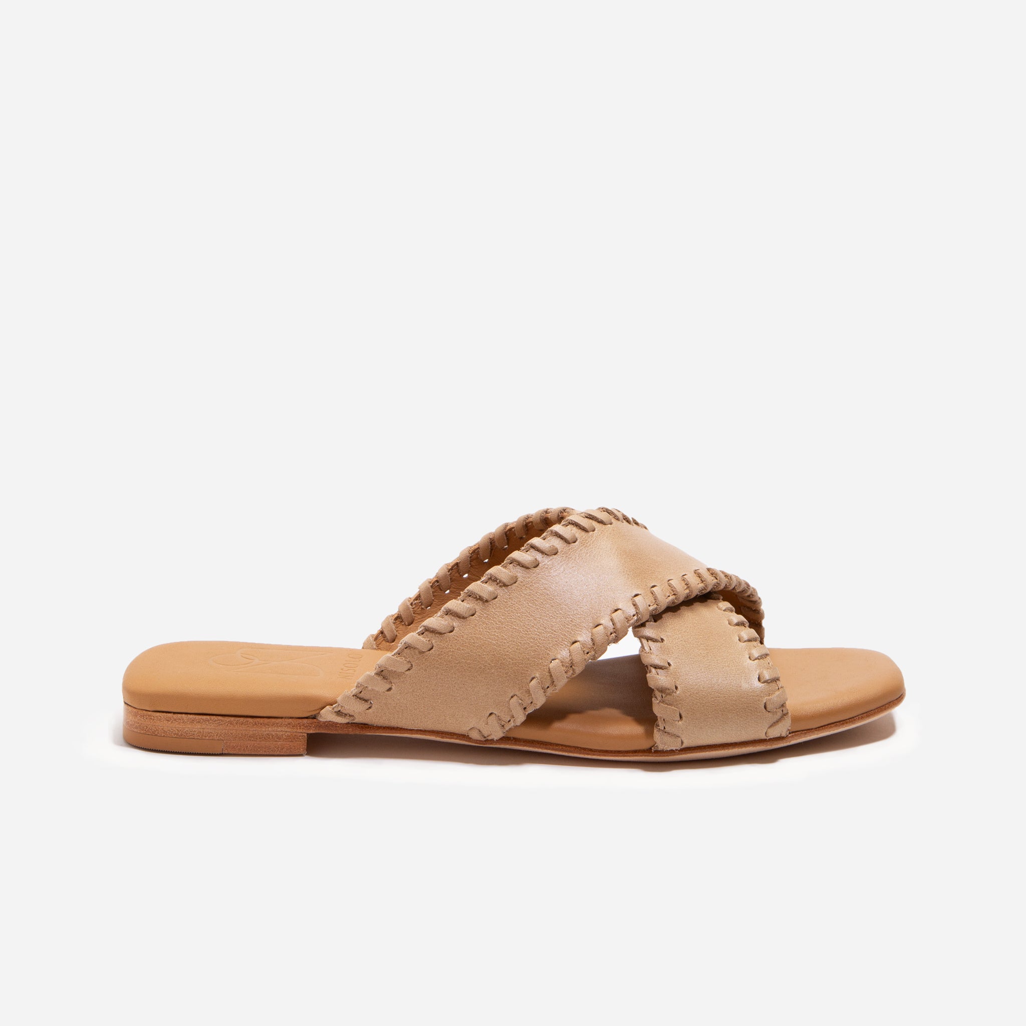 Catalina Sandal Whipstitch Almond