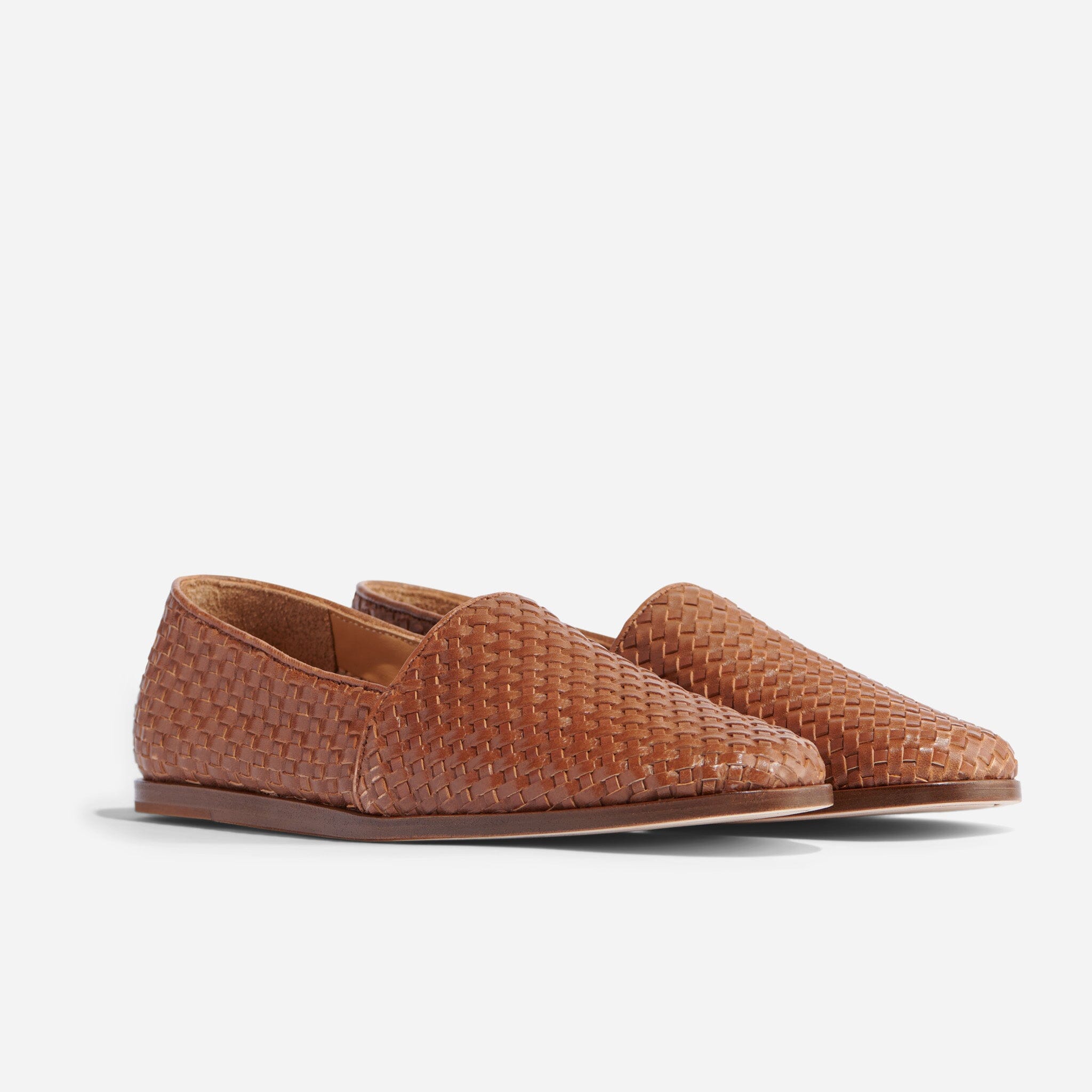 Alejandro Woven Slip On Brown