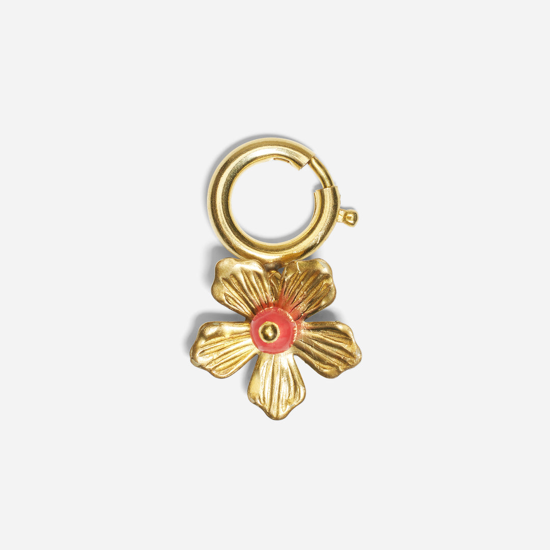 Shoe Charm Flower Pink