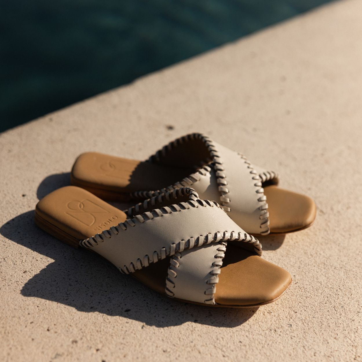 Catalina Sandal Whipstitch Lilac