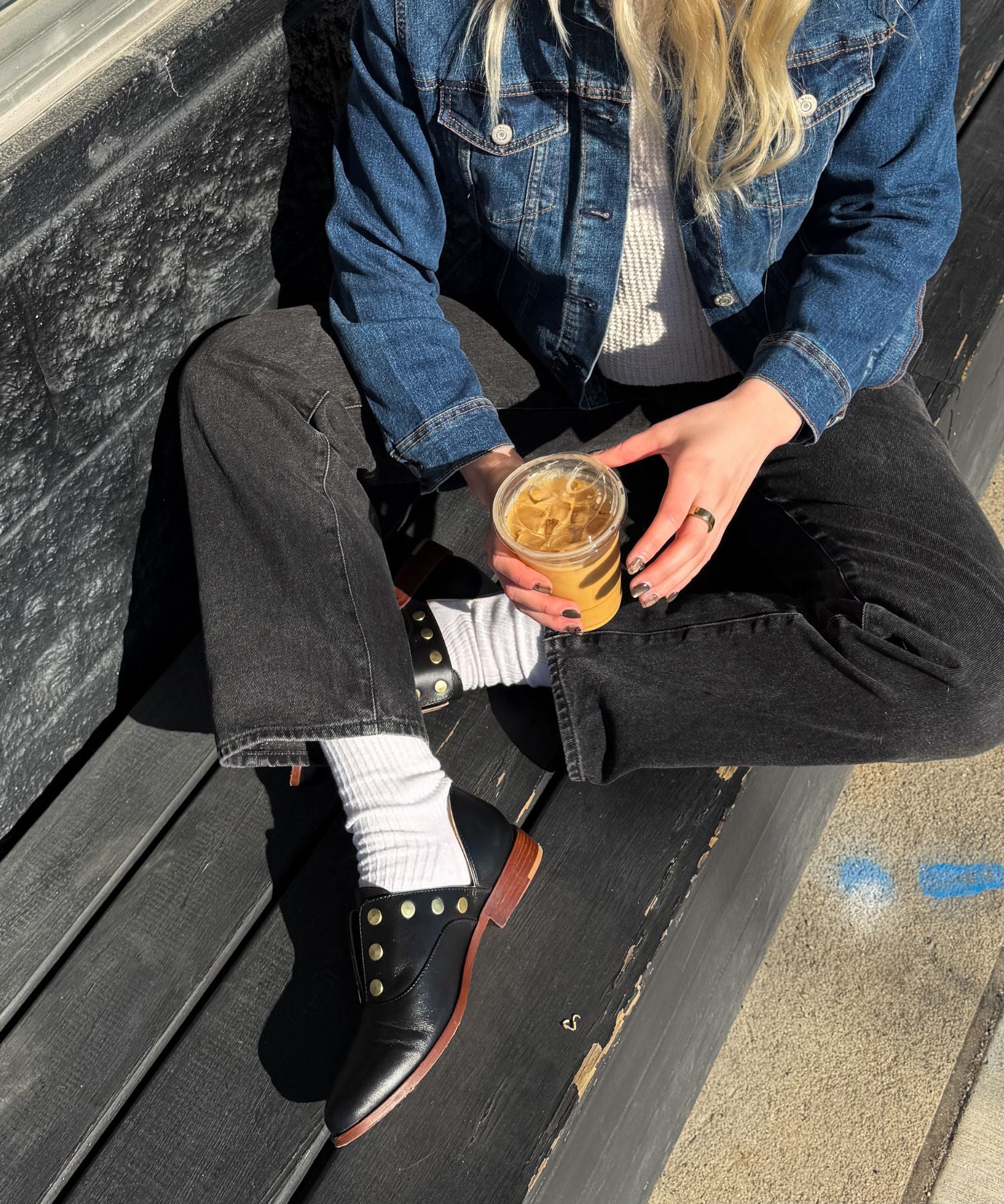 Emma d'Orsay Studded Oxford