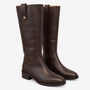 Vera Knee High Boot Chocolate Brown
