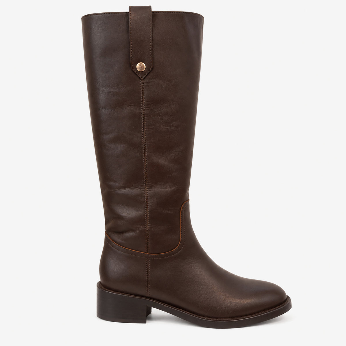Vera Knee High Boot Chocolate Brown