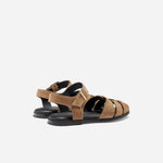 Mira Fisherman Sandal Taupe Suede