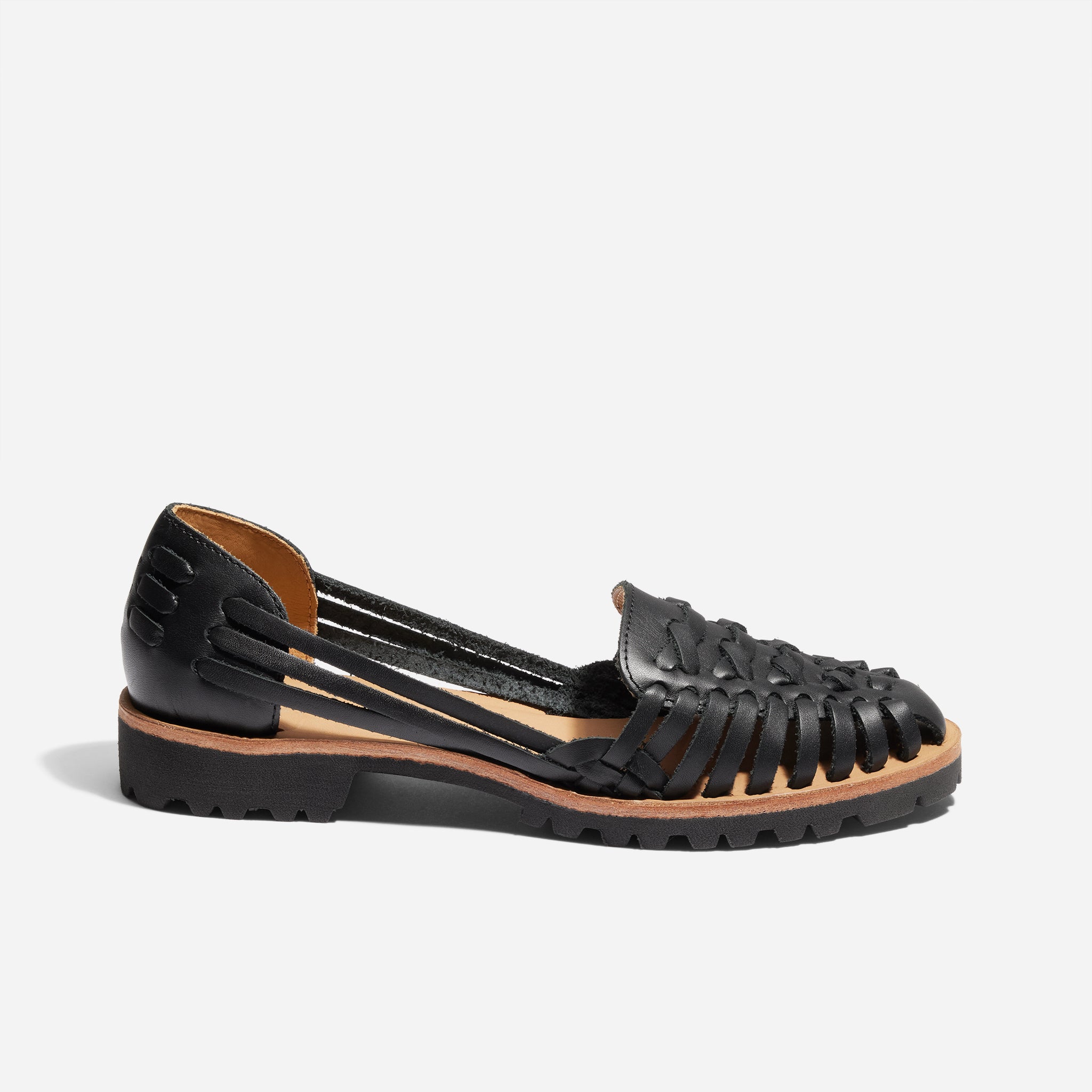 Women's Huarache Lug Sandal Black – Nisolo