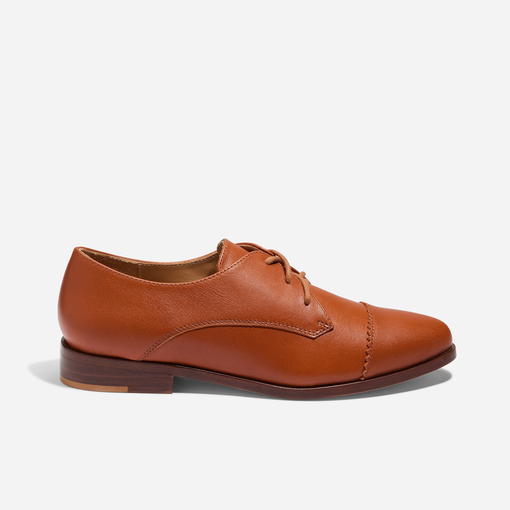 Emilia Cap Toe Oxford British Tan