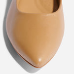 Fina Pointed Toe Flat Almond