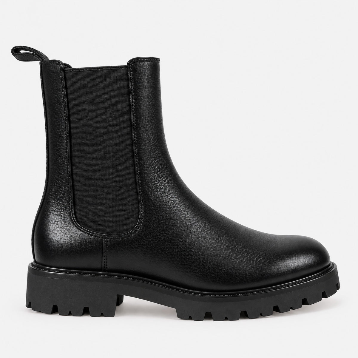 Go-To Lug Mid Chelsea Boot Black
