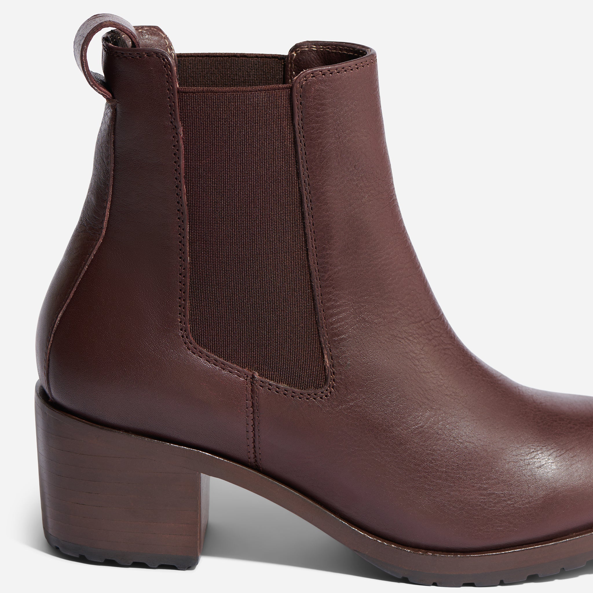 Ana Go-To Heeled Chelsea Boot Wine