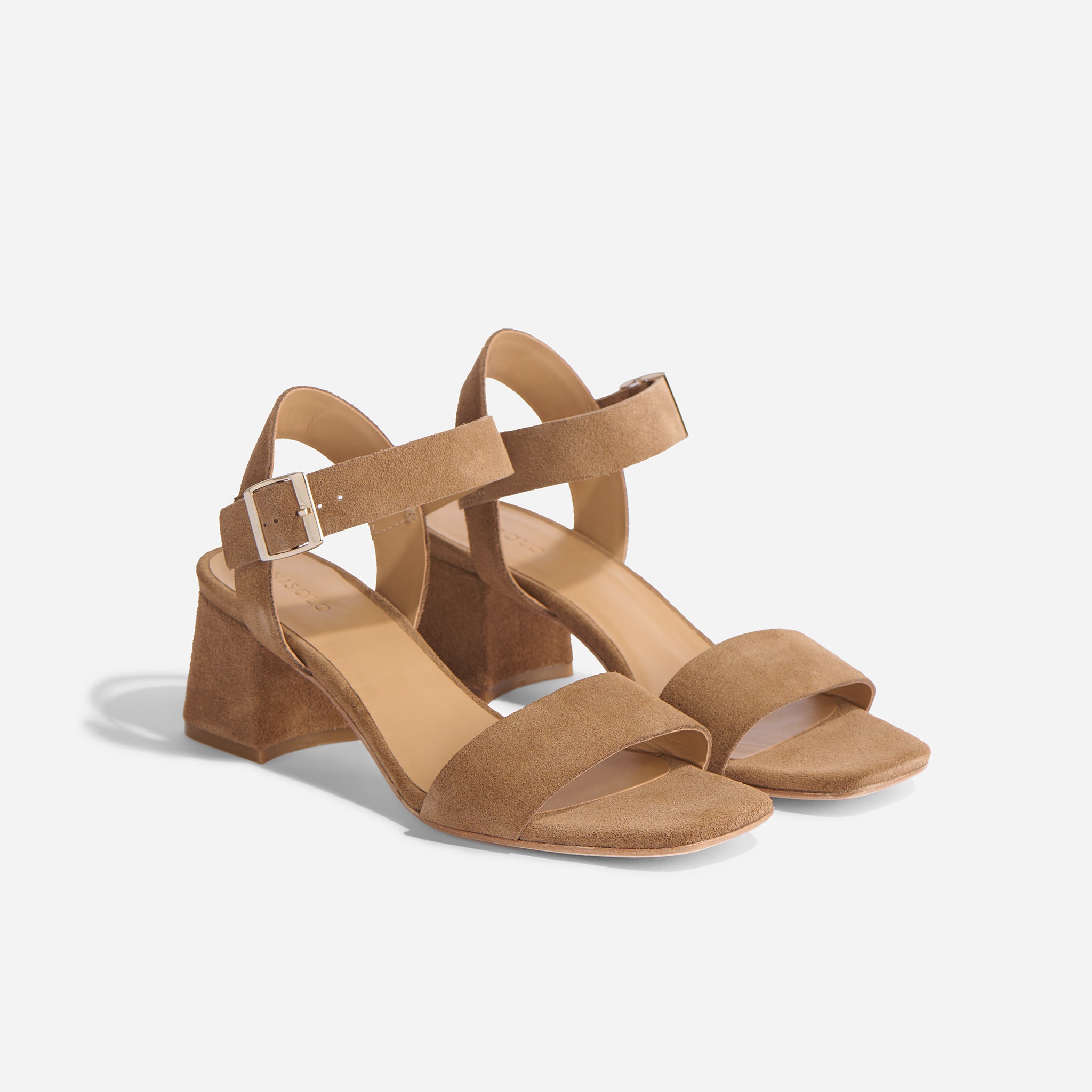 Stella Go-To Block Heel Taupe Suede