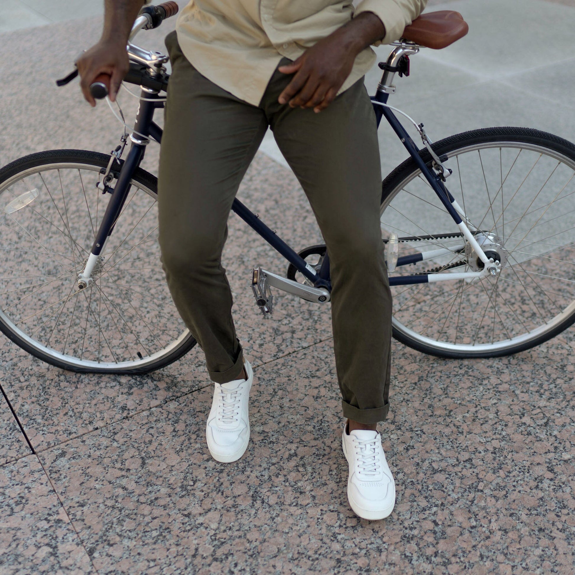 Beto Go-To Court Sneaker White Nisolo 