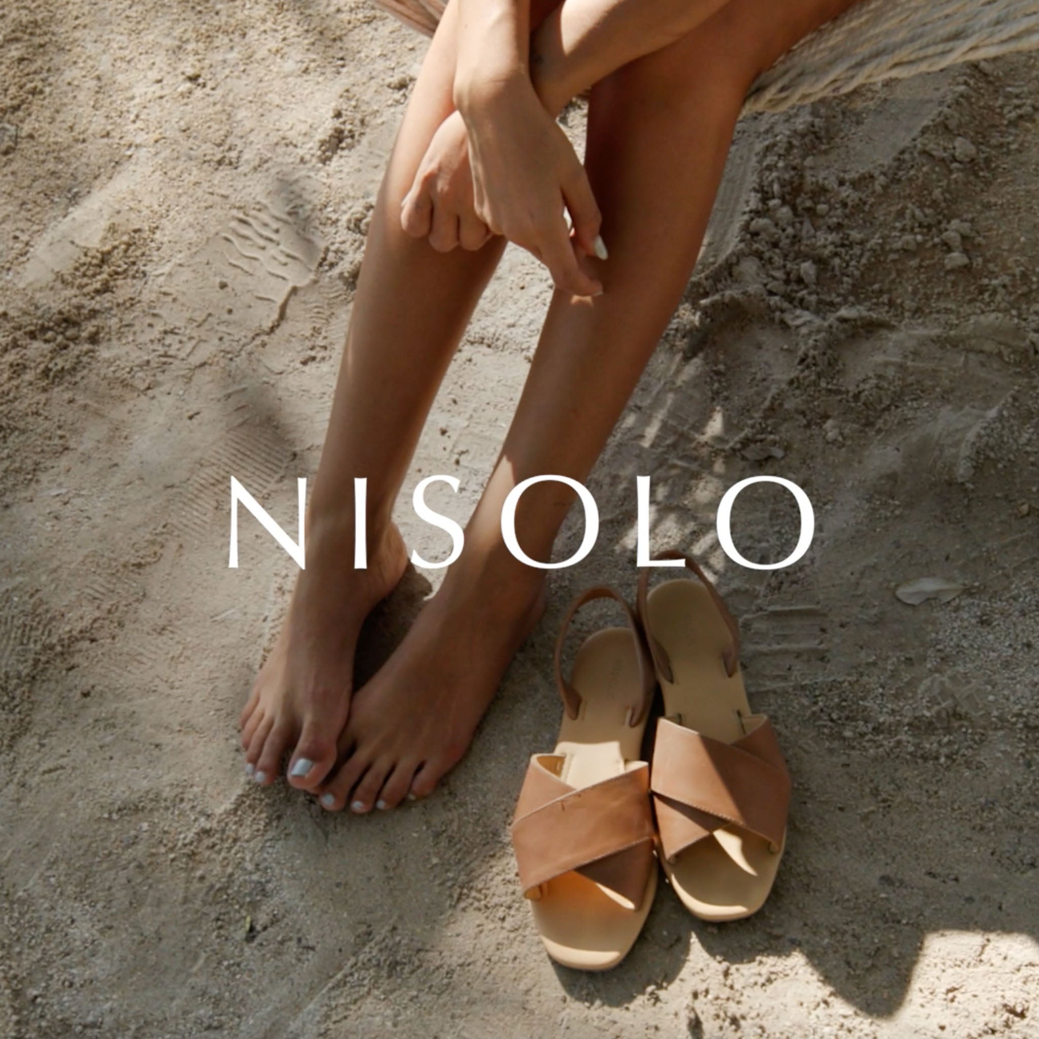 All-Day Cross Strap Sandal Almond