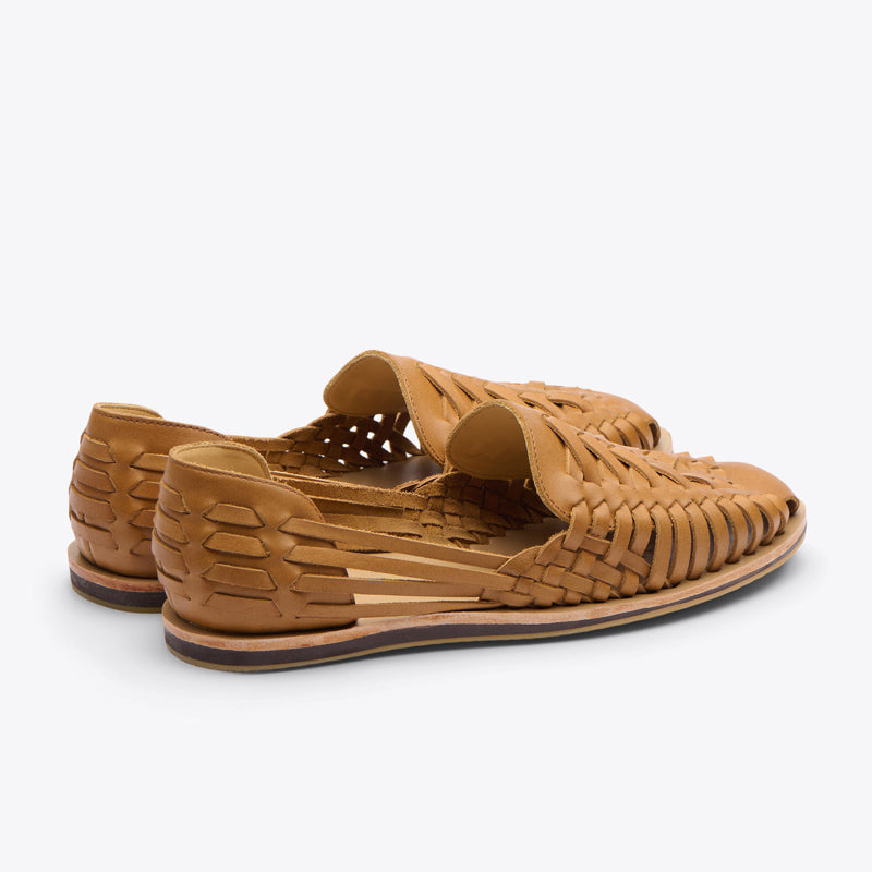 Product Image 2 of the Men's Huarache Sandal Saddle Brown Nisolo 