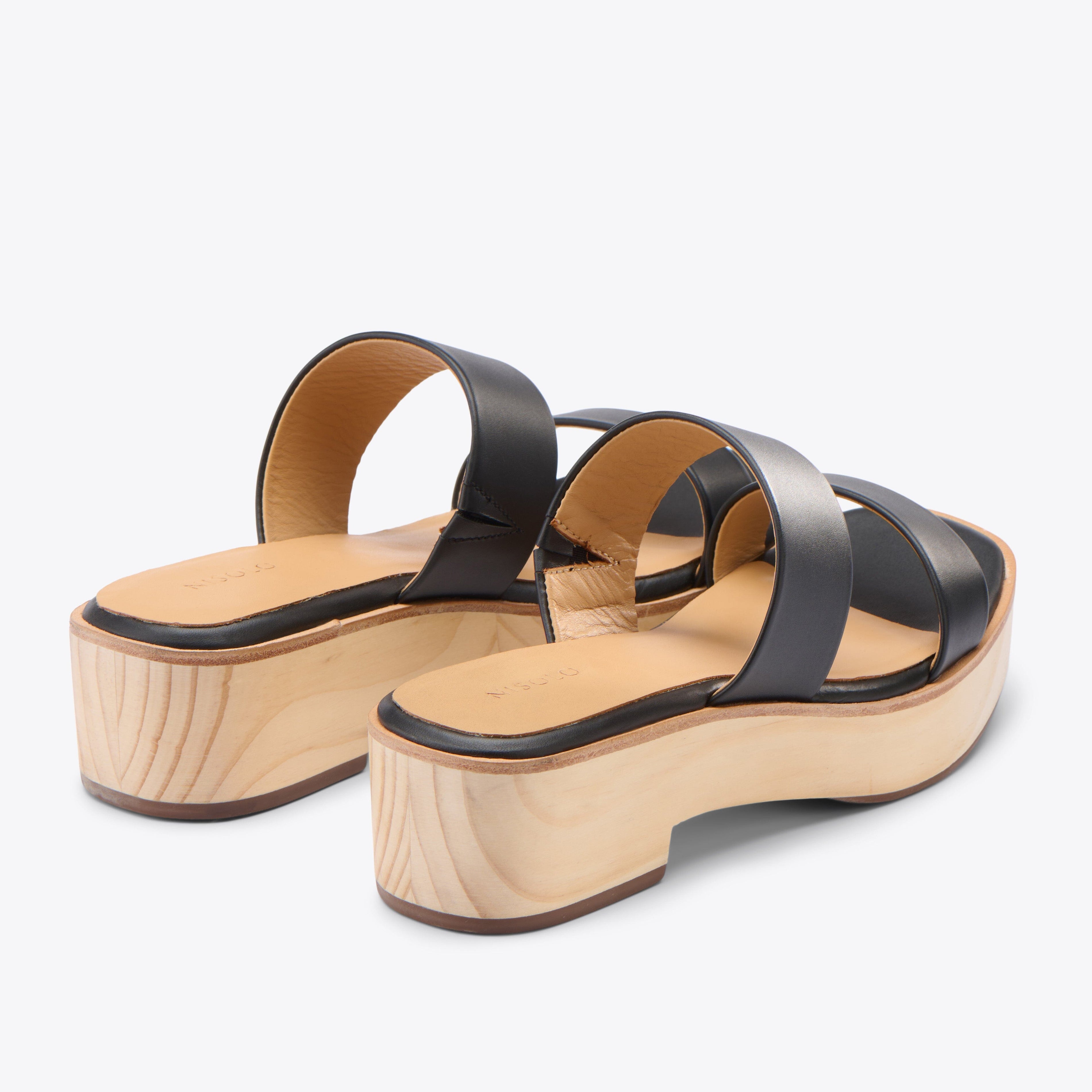 Ellie All-Day Clog Black Women's Leather Clog Nisolo 