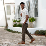 Image 4 of the Everyday Oxford Brown on model